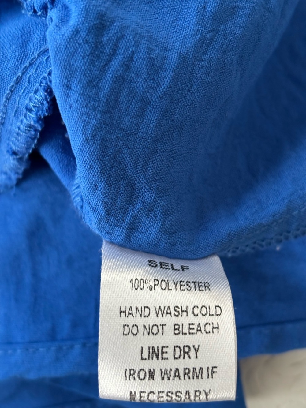 Newbury Kustom Royal Blue Tiered Ruffle Dress, Size Small - Picture 12 of 12